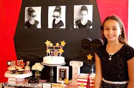 I love all of the sparkling and gold objects used in this event; Kara S Party Ideas Hollywood Glam Birthday Party Kara S Party Ideas