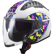 LS2 OF600 COPTER CRISPY WHITE H-V YELLOW KACIGA