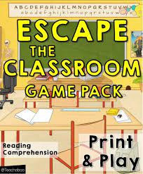 Escape The Classroom Game Pack Freebie No 2 Reading Comprehension Teachaboo Escape The Classroom Reading Comprehension Reading Comprehension Games