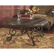 Coffee & end table sets. Ashley Furniture Rafferty Round Coffee Table In Dark Brown T382 8