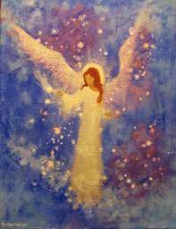 Commissioned Acrylic Painting Of Your Guardian Angel By Brydenart Angel Artwork Angel Pictures Watercolor Angel
