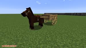 I have the horse tack mod (i can link it if you know of a better one lmk) and realistic horse. Horse Carts Mod 1 16 4 1 15 2 Horse Drawn Carts Astikoor 9minecraft Net