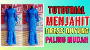 Metode ini dapat diterapkan untuk pembuatan baju yang ukurannya pas di badan. Cara Menjahit Gamis Duyung Part 2 Qnf Modiste Youtube Cute766