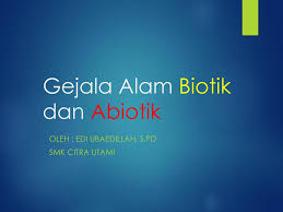 Soal ipa kelas 10 smk gejala alam biotik dan abiotik. Gejala Alam Biotik Dan Abiotik Ppt Download