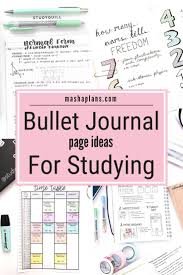 9 Must Have Bullet Journal Pages For School Bullet Journal Journal Journaling Ideen