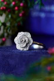 Enchanted Disney Fine Jewelry Sterling Silver With 1 5cttw Diamonds Cinderella 70th Anniversary Gardenia Flower Ring In 2021 Disney Fine Jewelry Enchanted Disney Fine Jewelry Bridal Jewelry