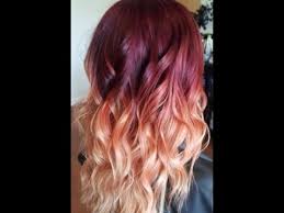 So my question is, is there anyway to lighten it a bit without bleach again? Red Hair With Blonde On The Bottom Youtube