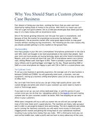 It is recommended to make a feasibility report if you want to make it on a large scale. Starting A Custom Phone Case Business By Phone Case Business Issuu