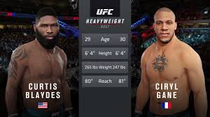 Cyril gane wings an overhand right at roggers souza at tko 48 in gatineau, quebec, on may 24 jm: Ea Sports Ufc 4 Curtis Blaydes Vs Ciryl Gane Full Fight Youtube