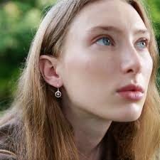 Gold Compass Earring