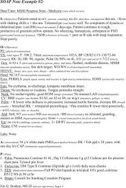 Soap Note Example Nursing Notes Examples Soap Note