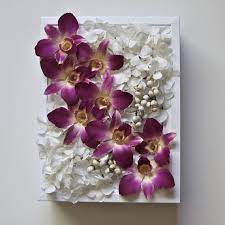 Preserved Dried Flower Frame Dried Orchids And Preserved Etsy Dried Flowers Fresh Flowers Arrangements Flower Frame