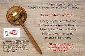 Florida divorce laws (grounds, filing process, property, support, custody). Ex Parte Motions In Florida Family Law Tampa Divorce Family Law Attorney