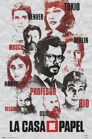 „gang jest zamknięty w banku hiszpanii od ponad 100 godzin. Dom Z Papieru La Casa De Papel Plakat 61x91 5 Cm 8774784866 Oficjalne Archiwum Allegro