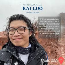 Meet Kai Luo from China 🌎💫 #worldwidewednesday Kai participated in the  10-Week Intensive ESL program during the Winter, Spring, and Summer  quarters in 2020. He studied