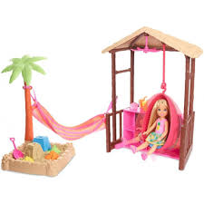 Barbie Chelsea Doll Tiki Hut Playset With Moldable Sand Walmart Com Chelsea Doll Barbie Chelsea Doll Barbie Dream House