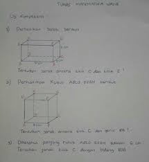 Maybe you would like to learn more about one of these? Materi Jarak Titik Ke Titik Pada Bangun Ruangbantu Jawab Yaa Brainly Co Id