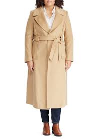 Ralph lauren coats for men, women, and kids. Lauren Ralph Lauren Wool Blend Belted Wrap Coat Plus Size Nordstrom