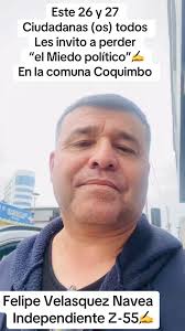 Se viene y se siente en toda la comuna Coquimbo y sus alrededores Felipe  Velásquez Navea Tú candidato Alcalde Independiente Para ud familia y toda  la gente!!💛🤝✍️