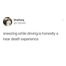 Sneezing While Driving