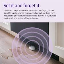 Samsung Gp U999sjvlcaa Smart Things Water Leak Sensor Automate Lights Siren For Alert Zigbee White Amazon Com Lighting Automation Zigbee Sensor