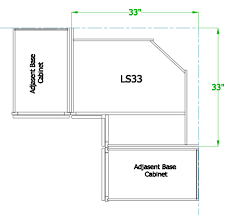 Kitchen base cabinet dimensions i have been making kitchen cabinets for over thirty years. Ls33 Essex White Base Cabinet 33 Lazy Susan Bi Fold Doors Wholesale Cabinet Supply