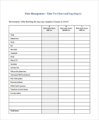 Time Management Chart Template New 35 Time Chart Samples
