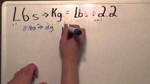 Converting Pounds To Kilograms Youtube