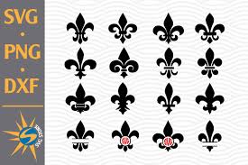 Dot Fleur De Lis Monogram Digital Clipart Files For Design Png Chevron Cutting Or More Instant Files Included Svg Printing Dxf Visual Arts Craft Supplies Tools Kromasol Com