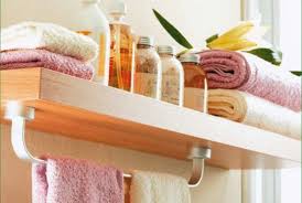 A corner of the room where you can add a slim shelf is right next to the toilet. Small Bathroom Storage Ideas