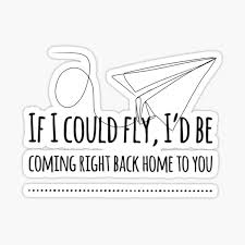 If i could fly lyrics. If I Could Fly Stickers Redbubble