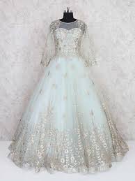 Latest Design In Gown Designer Gown For Reception Function Latest Design In Gown For Wedding Designer Gown Indian Wedding Gowns Gowns Wedding Dresses Lace