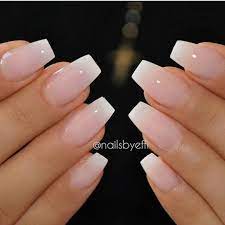 Diese auflistung ist für volle abdeckung ballerina / sarg formen falsche nägel. French Nails Verlauf Ombre Nageldesign Franzosische Manikure Designs Nageldesign