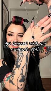 get dressed with me for dinner with my boyfriend! romantic goth !! we’re  channeling romance, dark, goth, renaissance