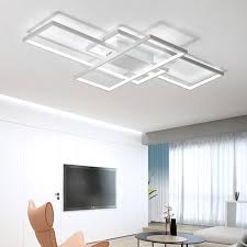 Welche beleuchtungsstärke ist richtig fürs wohnzimmer? Led Deckenleuchte Eckig Design Fur Wohnzimmer
