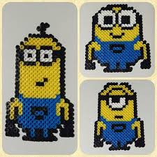 Kevin Stuart And Bob Minions Perler Beads By Gail Christie Hamma Beads Ideas Perler Patterns Pearler Bead Patterns