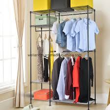 Sold and shipped by costway. Large Size Heavy Duty Wire Shelving Garment Adjustable Clothing Rack With Double Clothes Rods China Large Garment Rack Clothing Rack Made In China Com