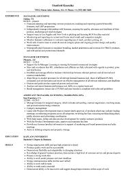 Need a professional resume template to impress potential employers? Manager Licensing Resume Samples Velvet Jobs