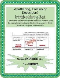 This worksheet or test has students differentiate from weathering and erosion. Weathering And Erosion Coloring Worksheets Teaching Resources Tpt