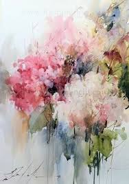 Abstract Floral Watercolor Abstract Watercolor Flower Art Abstract Painting