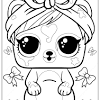Lol surprise omg pink baby coloring page. 1