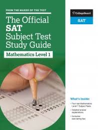 The sat exam is a measure of the critical thinking skills you'll need for academic success in college. Official Sat Subject Test Guides Mathematics Level 1 And 2