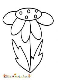 89 dessins fleurs à colorier. Coloriage D Une Grosse Fleur De Printemps Coloriage Fleurs Tete A Modeler