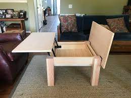 From the anime/manga soul eater, the death city secret technique: Flip Top Coffee Table Made For A Friend Client I Have To Say I Was Happy With This One Woodworking