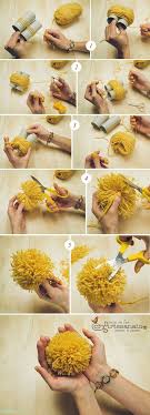Tecnica Para Fazer Pompom Em 3 Passos Pompons Trabalhos Manuais Artesanato De Pompom