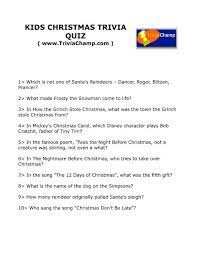 Frosty the snowman tv show trivia these questions are based upon the frosty the snowman christmas television special. Kids Christmas Trivia Quiz Trivia Champ