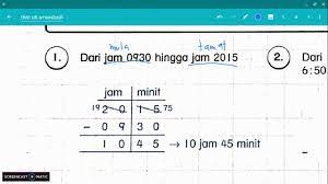 Sukatan dan geometri tajuk : Cara Kira Tempoh Masa Unit 6 Math Tahun 6 Youtube