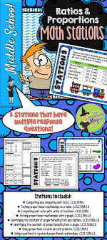 Students Will Enjoy Moving Through These 8 Math Stations Solving Ratio And Proportional Relationships Prob Proportion Math Math Stations Ratios And Proportions