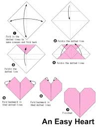 Heart Origami Paper Hearts Origami Easy Origami Heart Valentines Origami