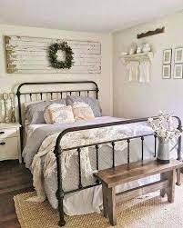 Farmhouse style evergreen leaves wreaths, rustic dried herbs wreaths and natural cotton wreaths. 101 Best Bedroom Ideas For Women That Are Simply Adorable Home Decor Bedroom Farmhouse Style Bedroom Decor Farmhouse Style Bedrooms